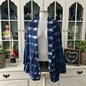 Blue & White Wrap One Size